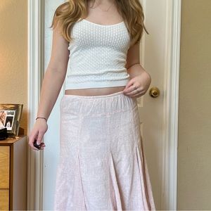 🐩🎧🐇Forever 21 vintage 00’s white knit tank🐇🎧🐩